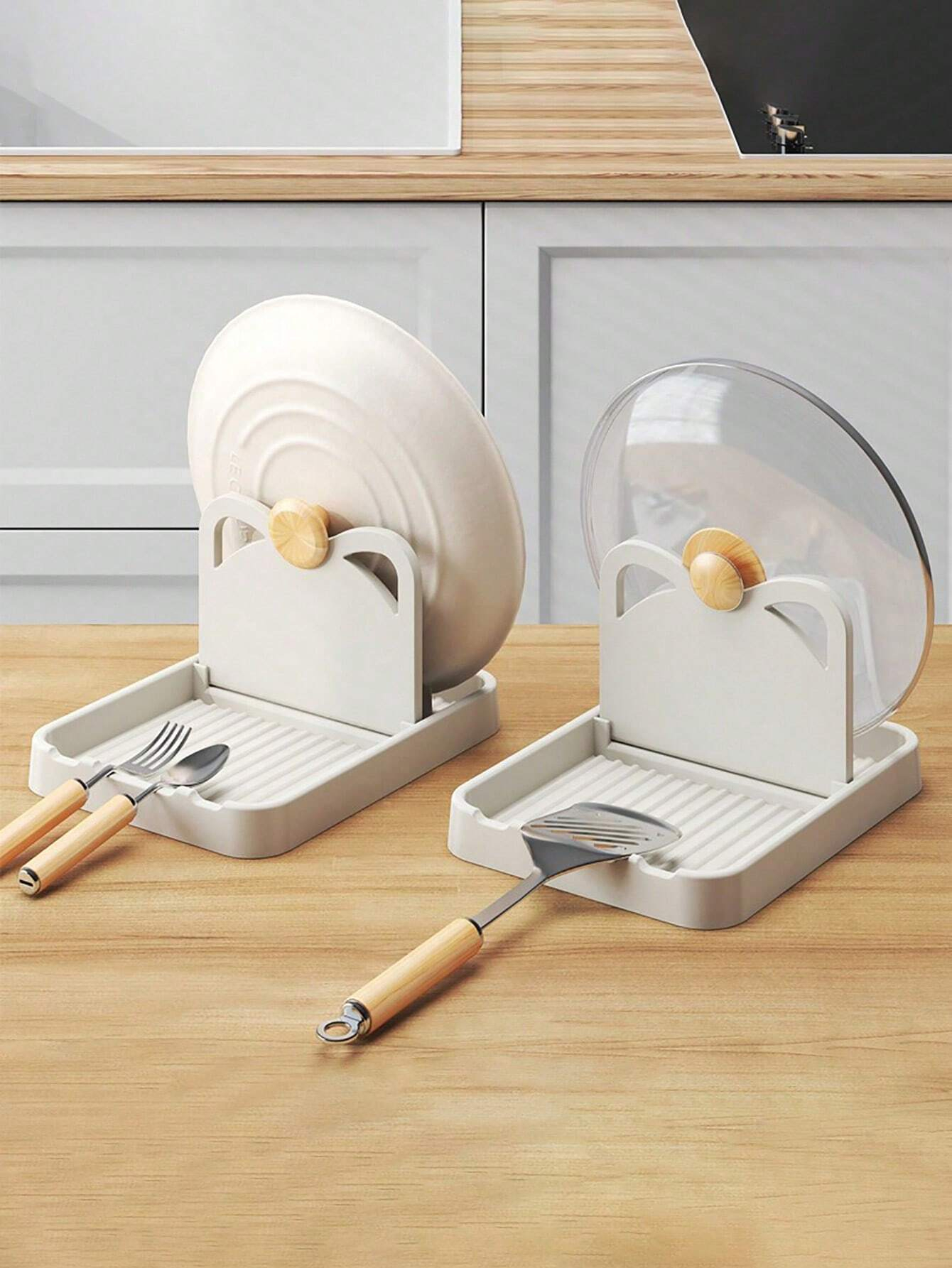Kitchen Baking Pan Organizer - 1/2pcs Multifunctional Pan Pot Lid Holder