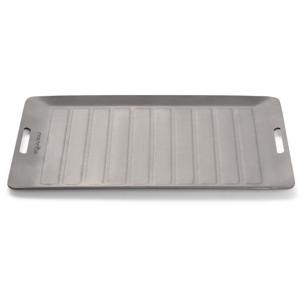 Kitchen Baking Tray Organiser - Durable Titanium Camping Grill Pan Lightweight