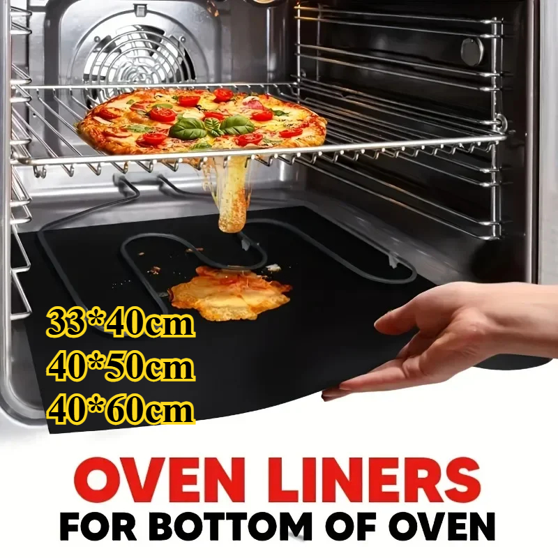 Kitchen Equipment For Baking - 33×40/40×50/40×60cm Non-Stick Oven Liners Reusable BBQ