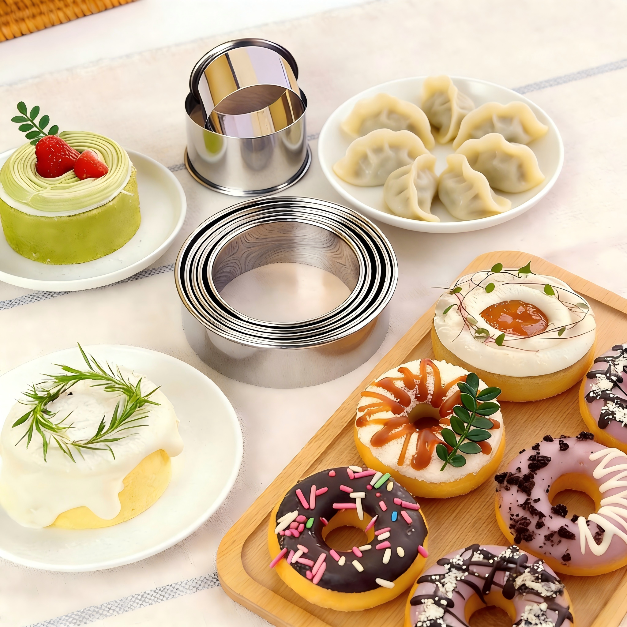 Kitchen Baking Set - 11/12PCS Cookie Cutter Set, Stainless Steel