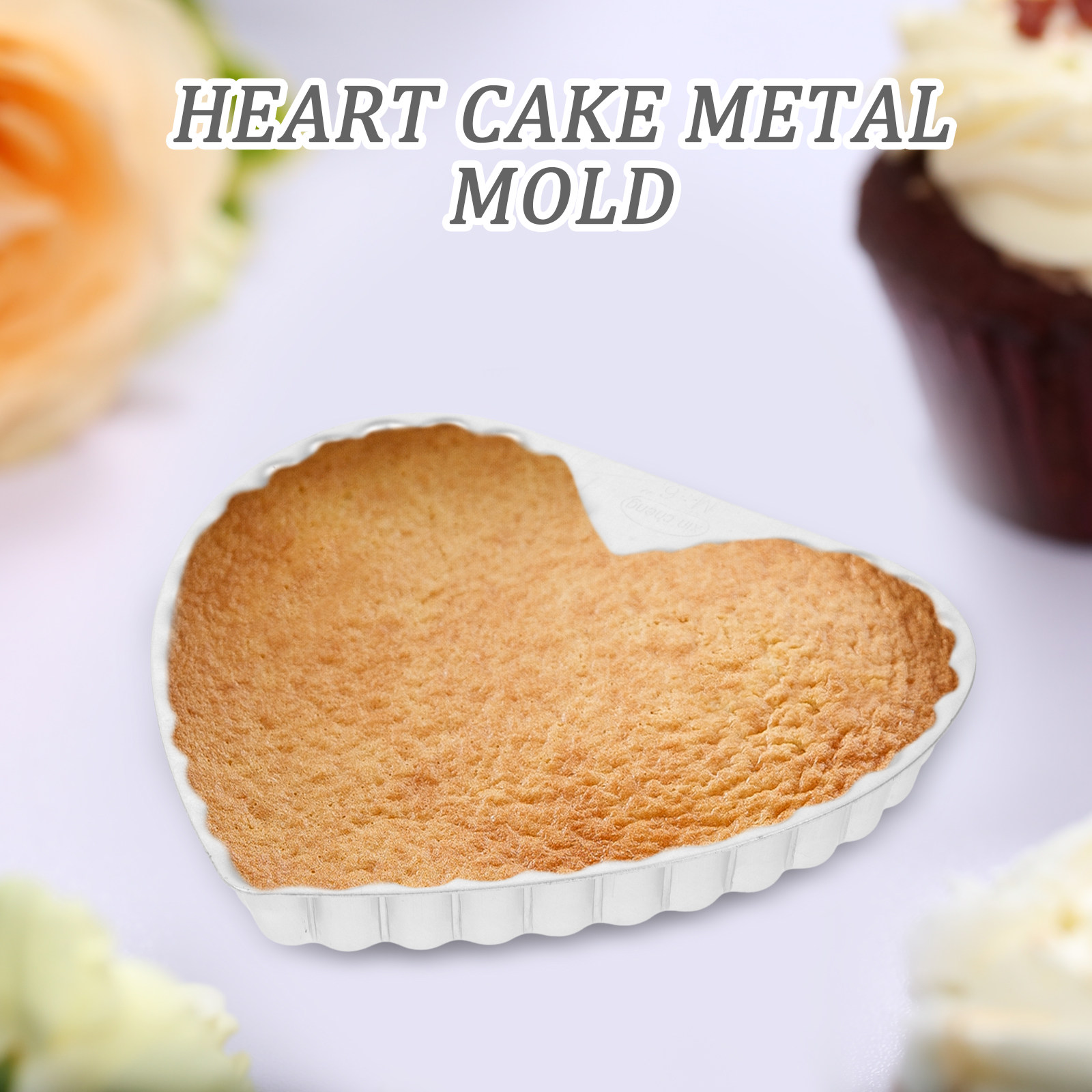Heart Cake Pan Aluminum Alloy  - Baking Kitchen Diy ulasan dan harga