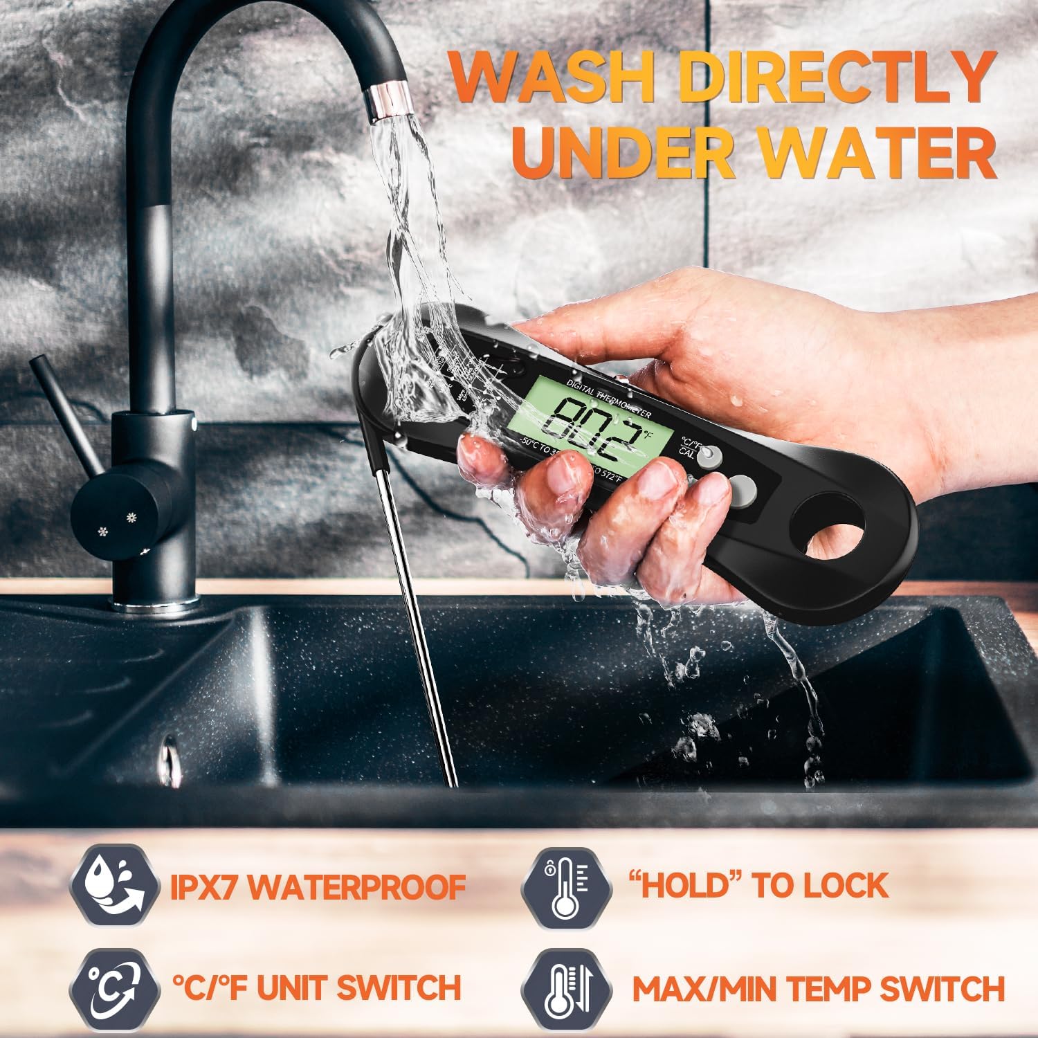 Digital Meat Thermometer Water - Kitchen Equipment For Baking ulasan dan harga