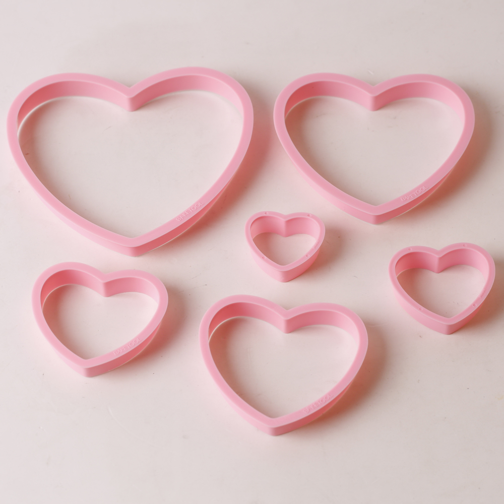 1set/3sets Pink Heart Star Flo - Kitchen Baking Set ulasan dan harga
