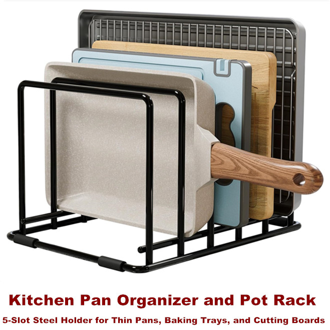 Steel Kitchen Cabinet Organize - Kitchen Baking Pan Organizer ulasan dan harga
