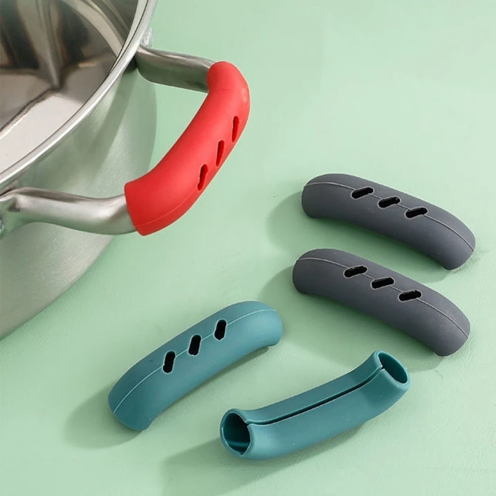 2Pcs Silicone Pan Handle Cover - Kitchen Baking Pan Organizer ulasan dan harga