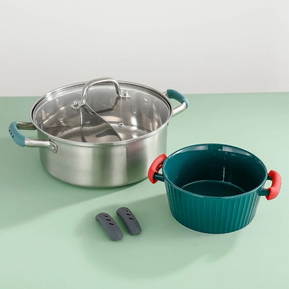 2Pcs Silicone Pan Handle Cover - Kitchen Baking Pan Organizer ulasan dan harga