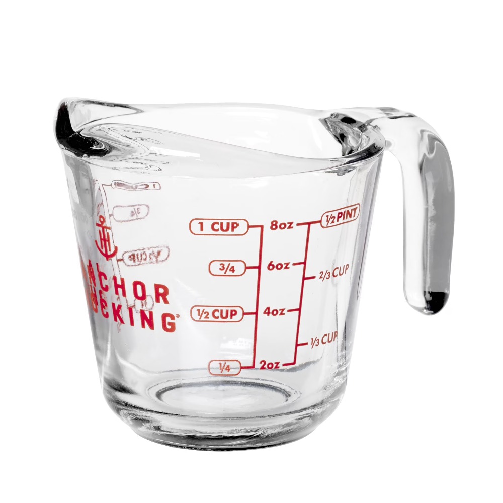 2-Pack Glass Measuring Cups Se - Kitchen Baking Cooking ulasan dan harga