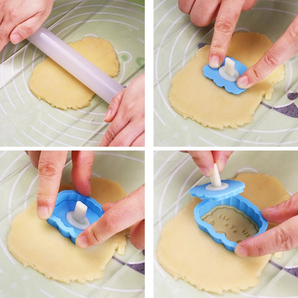 Cookie Mold Stamp Cartoon Saus - Kitchen Equipment For Baking ulasan dan harga