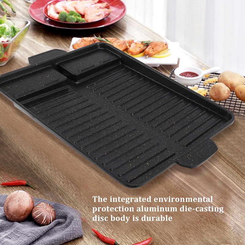 Portable Korean BBQ Grill Pan  - Kitchen Baking Tray Organiser ulasan dan harga