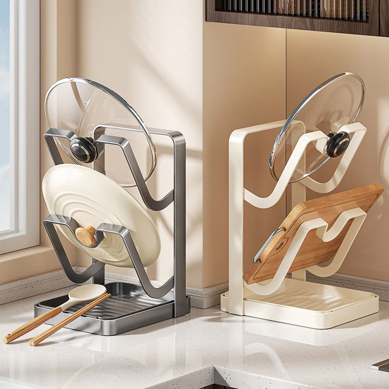 Countertop Pot Lid Holder Stan - Kitchen Baking Pan Organizer ulasan dan harga
