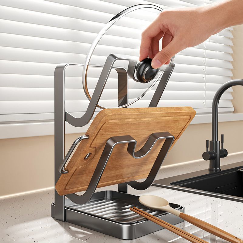 Countertop Pot Lid Holder Stan - Kitchen Baking Pan Organizer ulasan dan harga