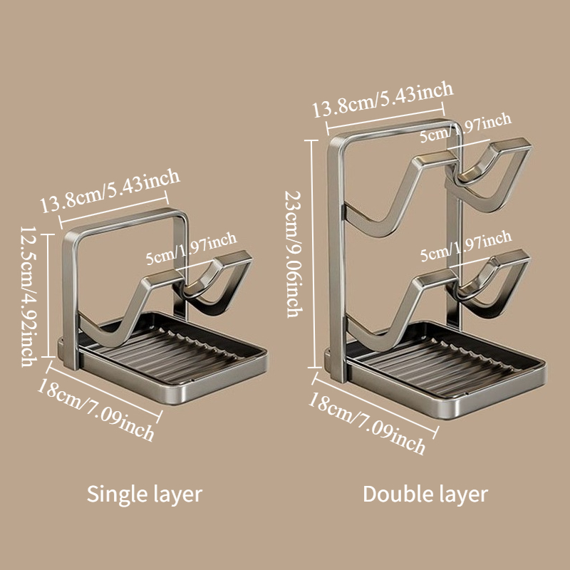 Countertop Pot Lid Holder Stan - Kitchen Baking Pan Organizer ulasan dan harga