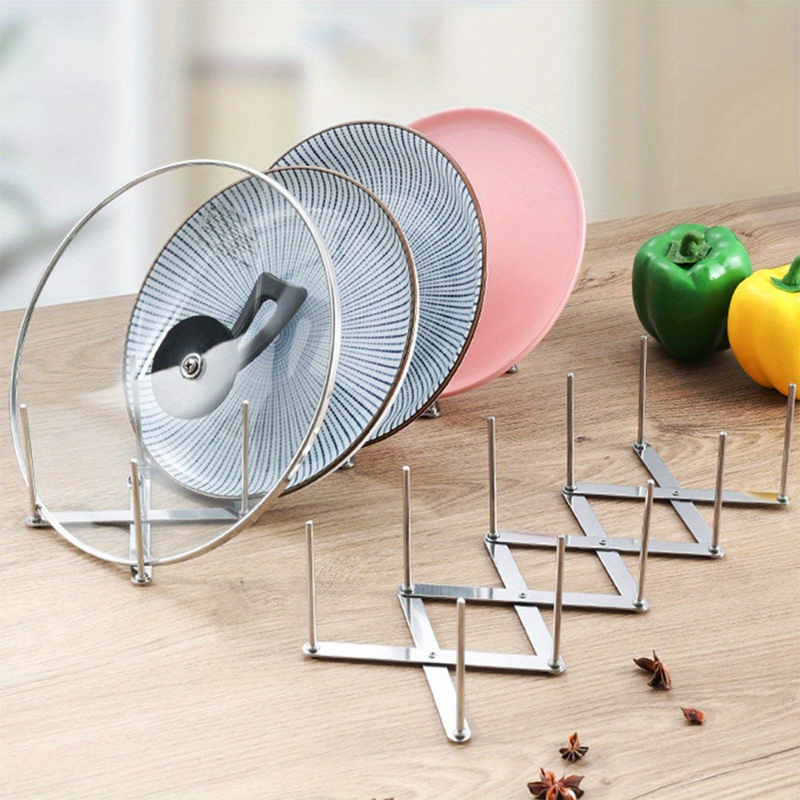 Pot Lid Rack Pan Lid Organizer - Kitchen Baking Pan Organizer ulasan dan harga