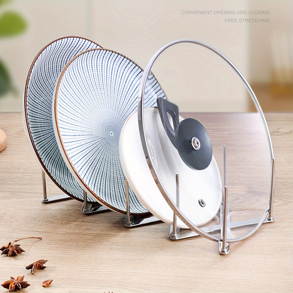 Pot Lid Rack Pan Lid Organizer - Kitchen Baking Pan Organizer ulasan dan harga