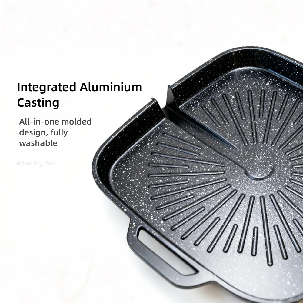 Korean Grill Pan Nonstick Skil - Kitchen Baking Tray ulasan dan harga