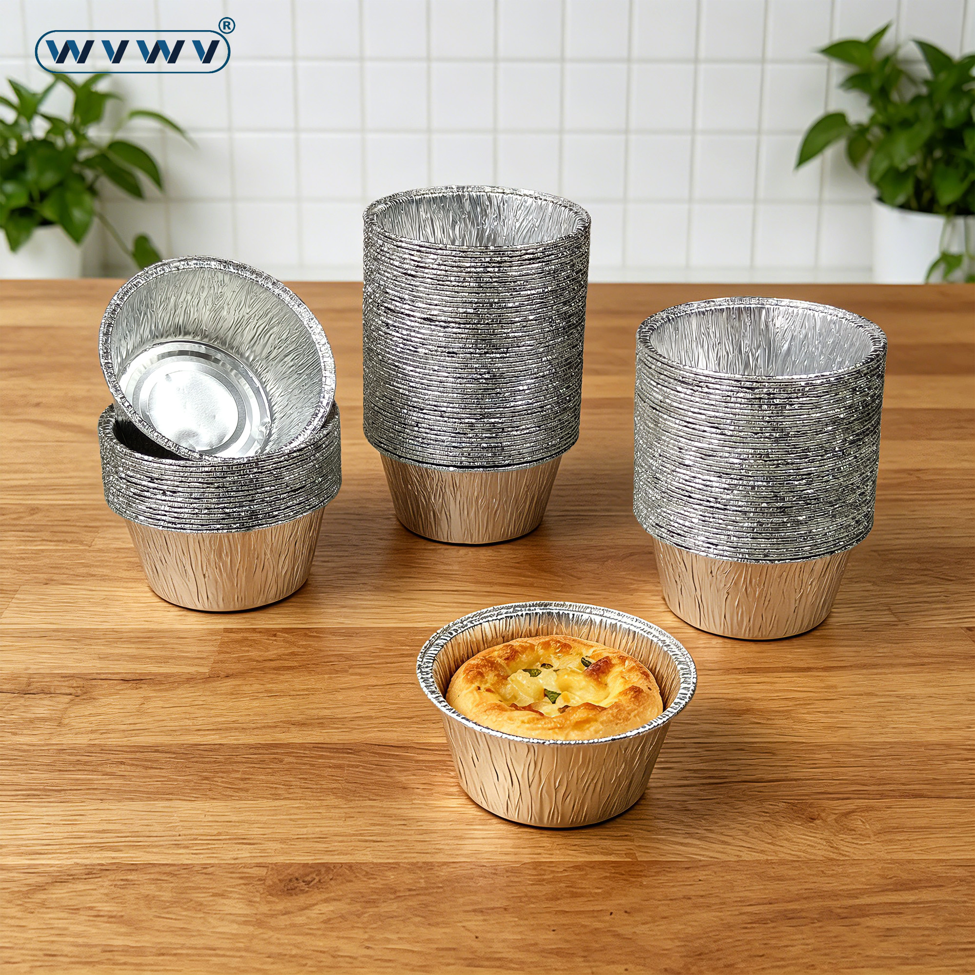 100Pcs/130Ml Mini Aluminum Foi - Kitchen Baking Tray ulasan dan harga