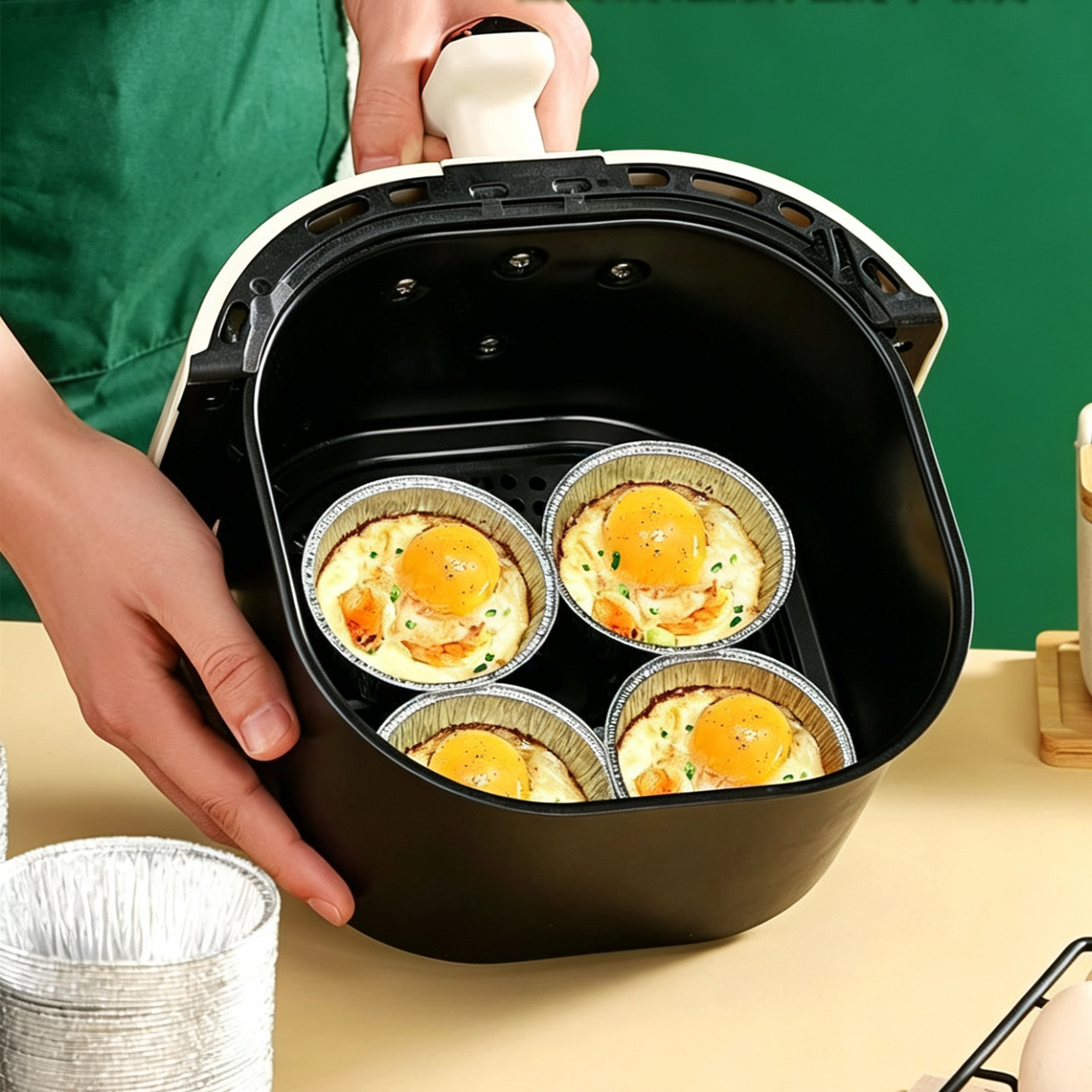 100Pcs/130Ml Mini Aluminum Foi - Kitchen Baking Tray ulasan dan harga