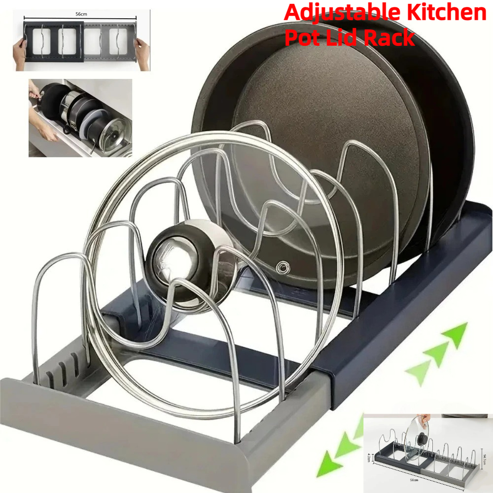Expandable Pot Lid Organizer A - Kitchen Baking Pan Organizer ulasan dan harga