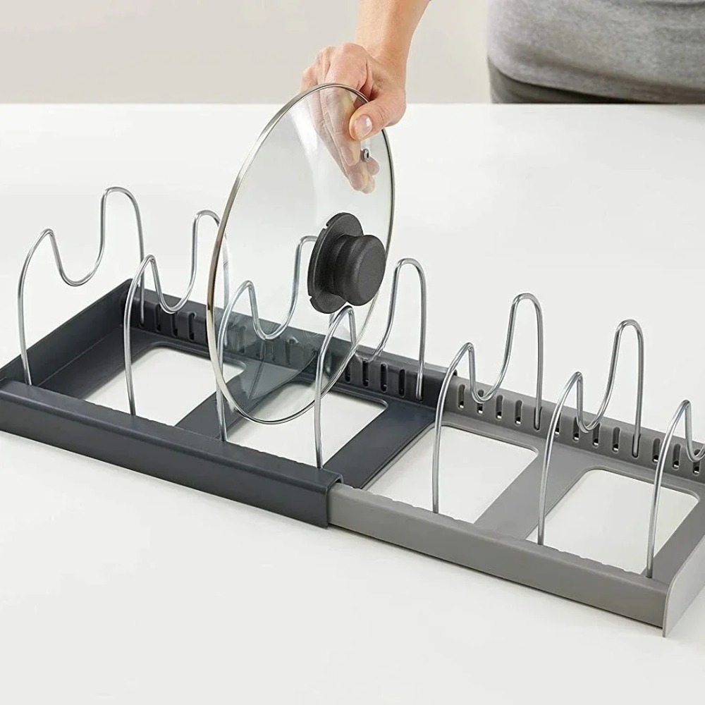 Expandable Pot Lid Organizer A - Kitchen Baking Pan Organizer ulasan dan harga