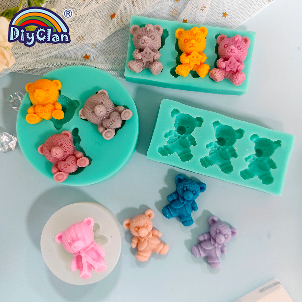 Cute Mini Bear Silicone Mold F - Kitchen Baking Products ulasan dan harga