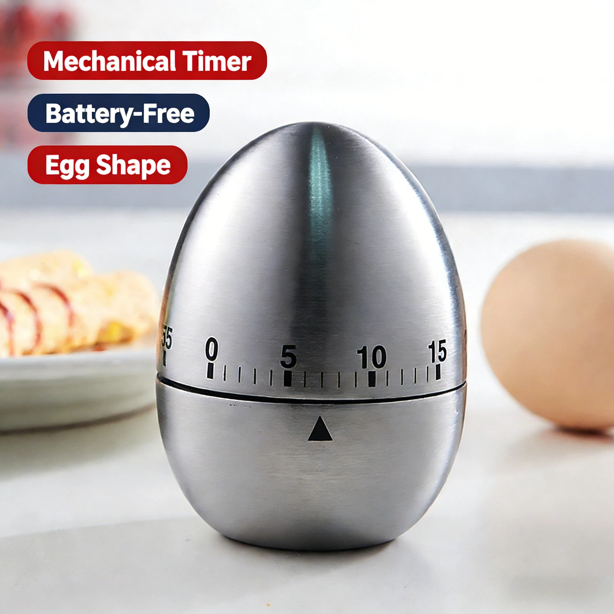 Cute Egg Shape Mechanical Kitc - Baking Kitchen Hourly ulasan dan harga