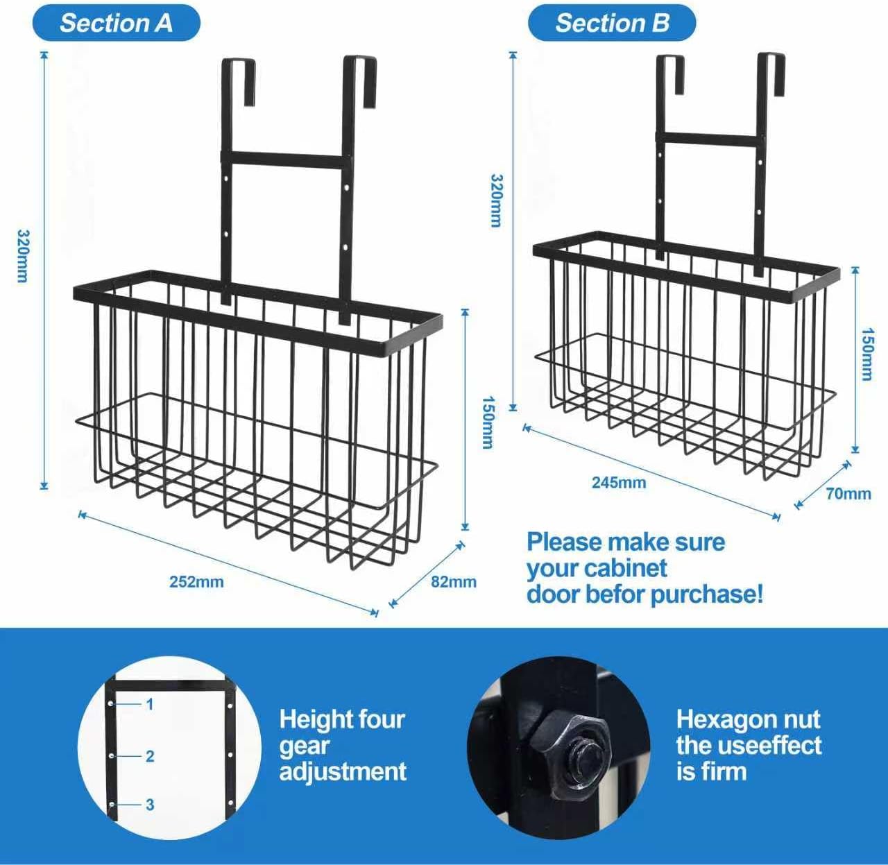 2 Pack Cabinet Door Organizer, - Kitchen Cabinet Baking Sheet Organizer ulasan dan harga