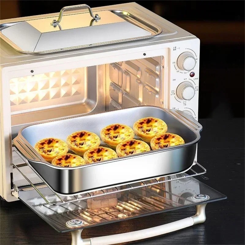 Stainless Steel Baking Pan Cak - Kitchen Baking Tray ulasan dan harga