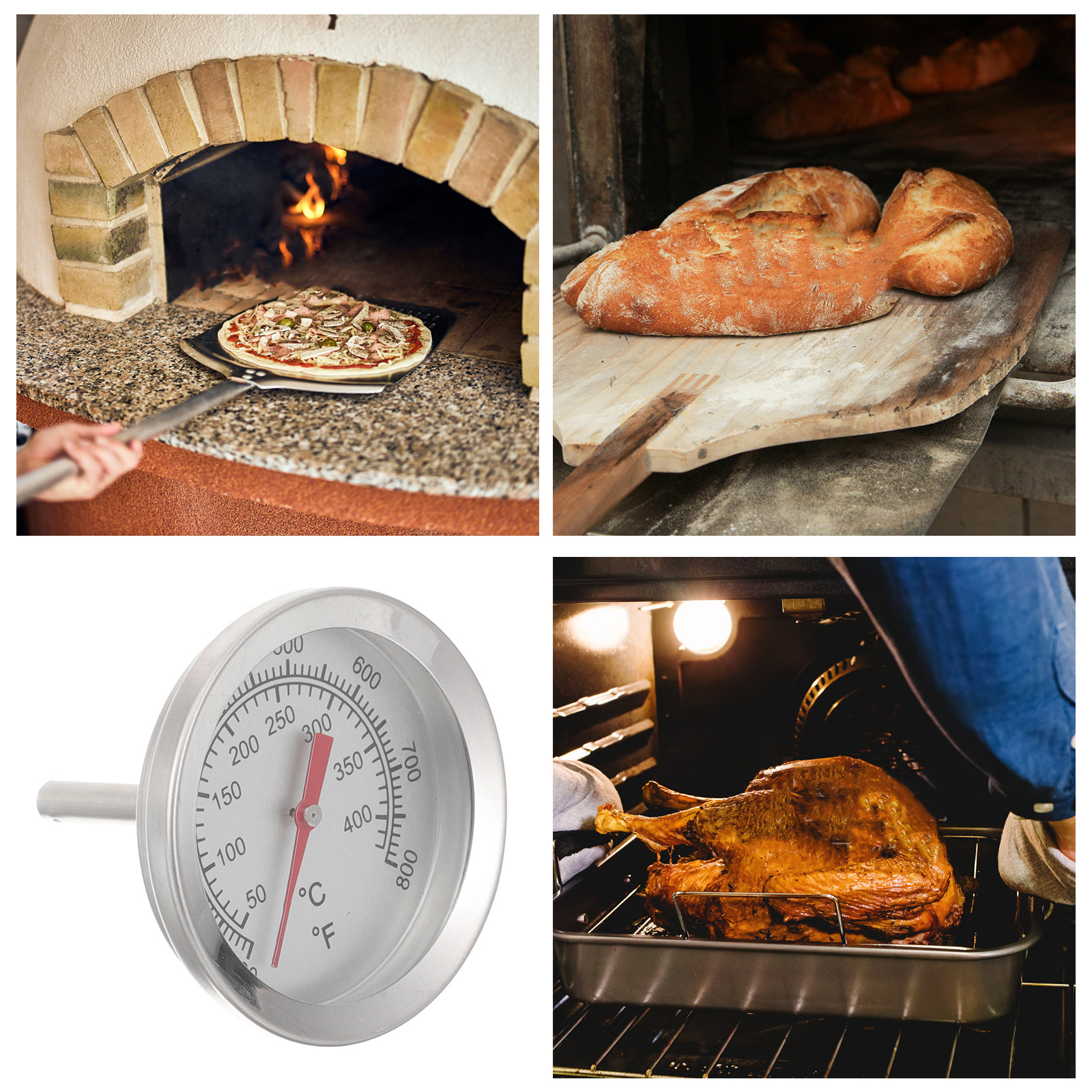 Oven Thermometer Stainless Ste - Kitchen Baking Cooking ulasan dan harga
