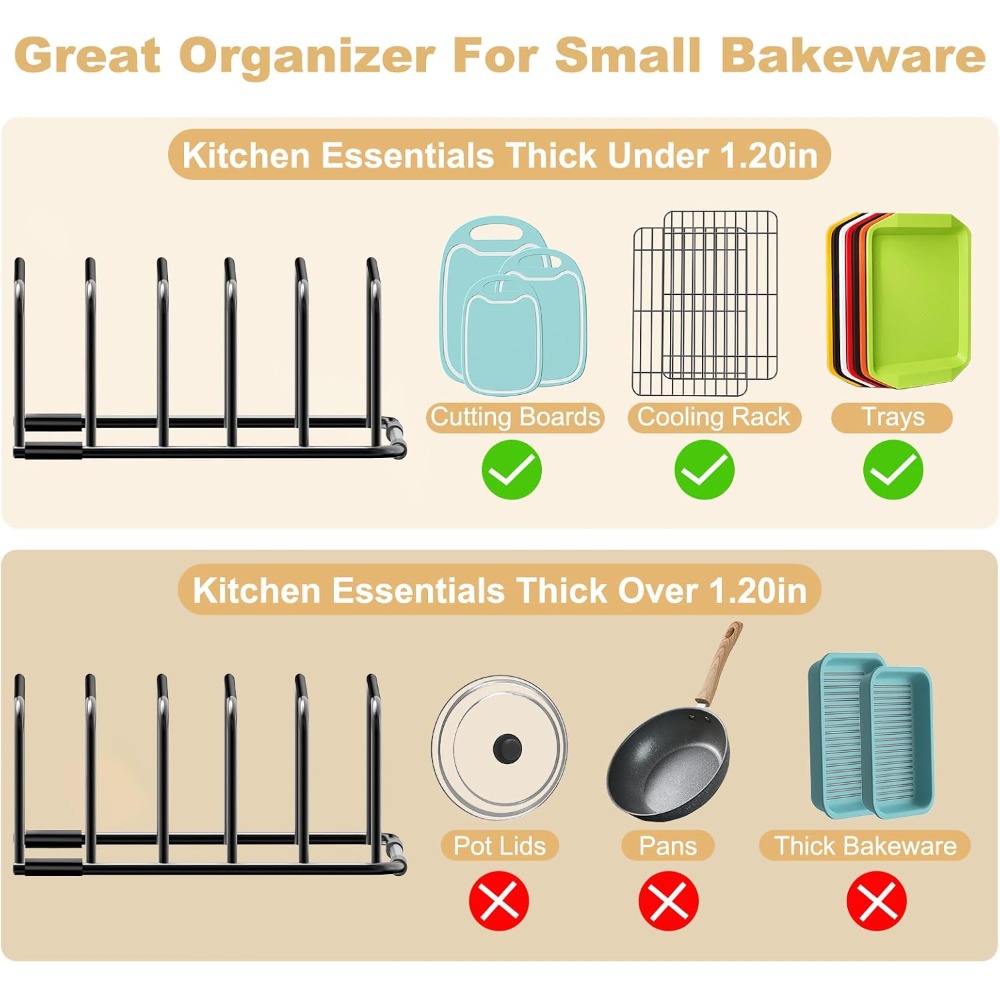 Heavy Duty Metal Kitchen Cabin - Kitchen Cabinet Baking Sheet Organizer ulasan dan harga