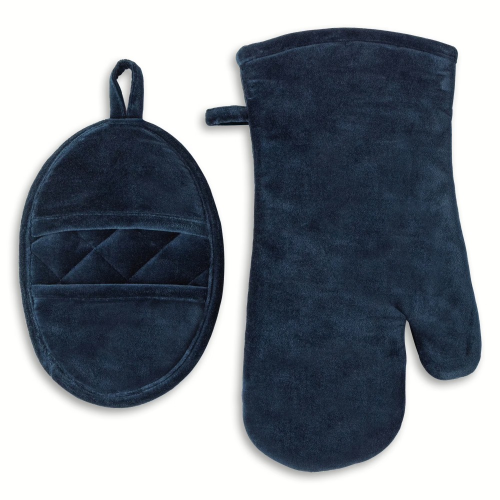 Velvet Blue 2-Piece Kitchen Ov - Kitchen Baking Set ulasan dan harga