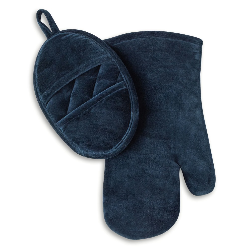 Velvet Blue 2-Piece Kitchen Ov - Kitchen Baking Set ulasan dan harga