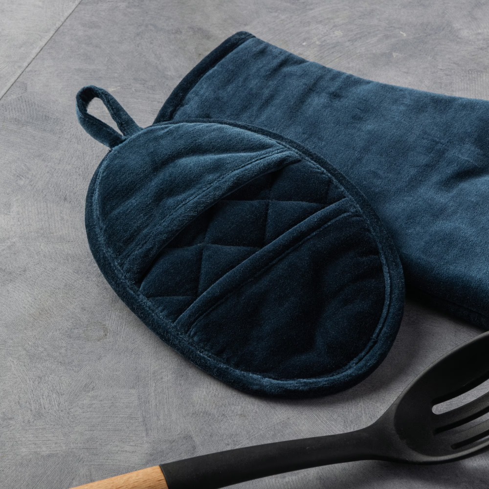 Velvet Blue 2-Piece Kitchen Ov - Kitchen Baking Set ulasan dan harga