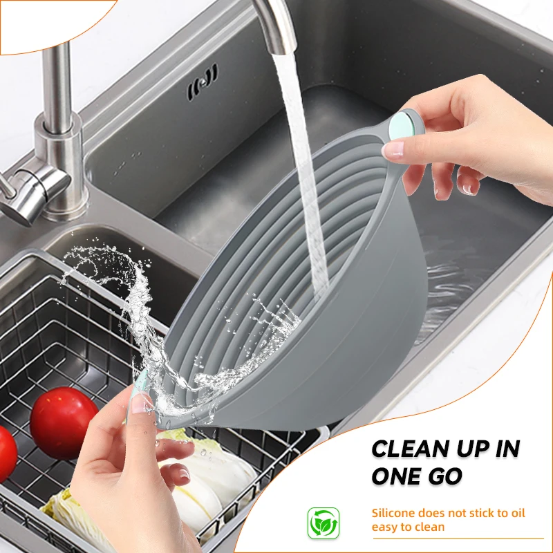 1PC Silicone Foldable Banneton - Kitchen Equipment For Baking ulasan dan harga