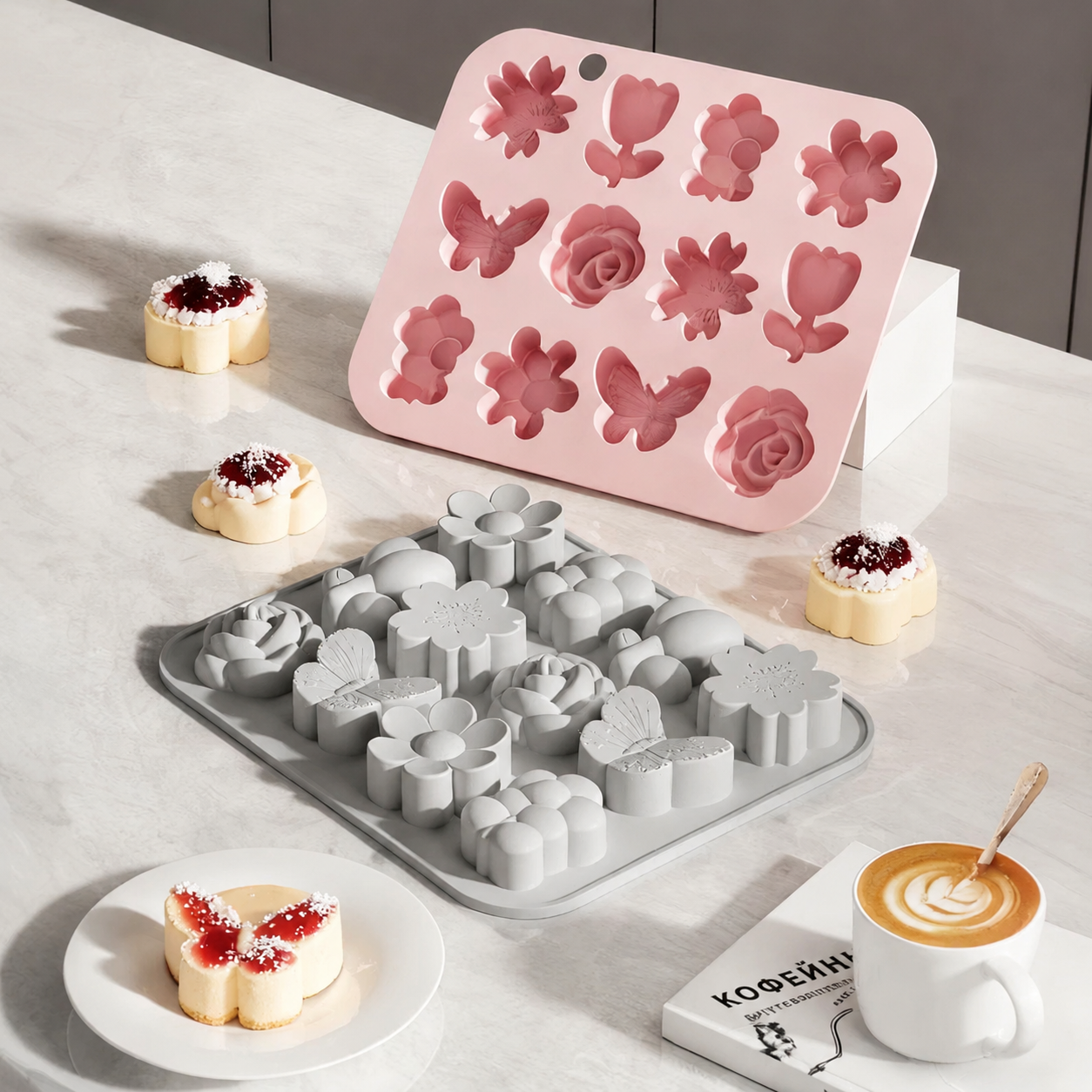 Silicone Flower Shape Cake Mol - Kitchen Baking Tray ulasan dan harga