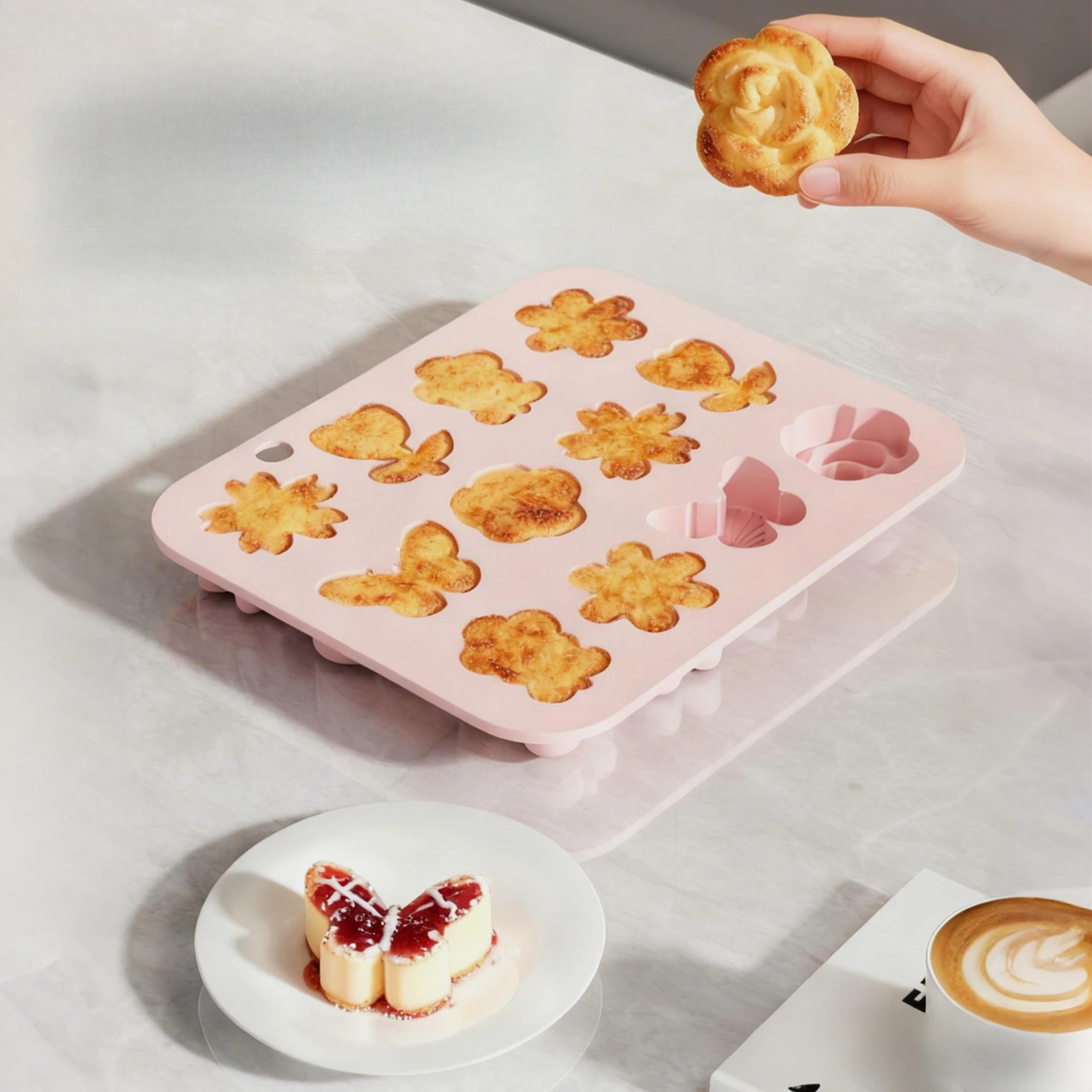 Silicone Flower Shape Cake Mol - Kitchen Baking Tray ulasan dan harga