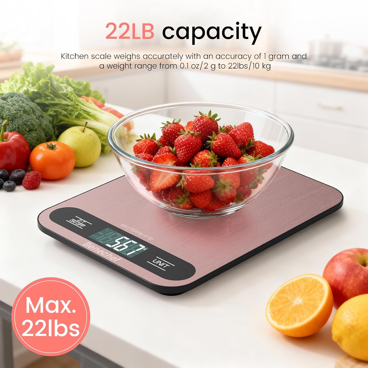 Digital Kitchen Scale, 1g Prec - Kitchen Baking Cooking ulasan dan harga
