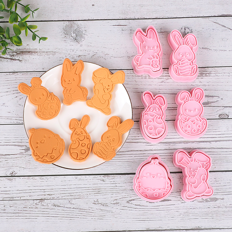 6pcs/Set Easter Bunny Cookie C - Kitchen Baking Set ulasan dan harga