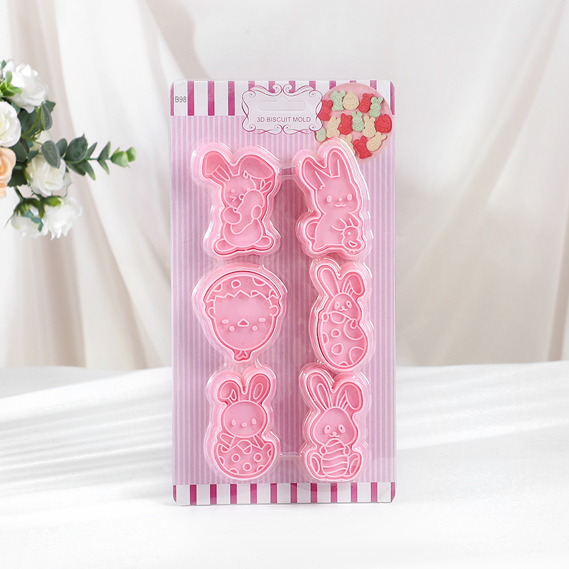 6pcs/Set Easter Bunny Cookie C - Kitchen Baking Set ulasan dan harga