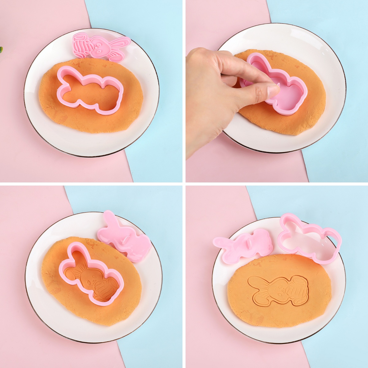 6pcs/Set Easter Bunny Cookie C - Kitchen Baking Set ulasan dan harga