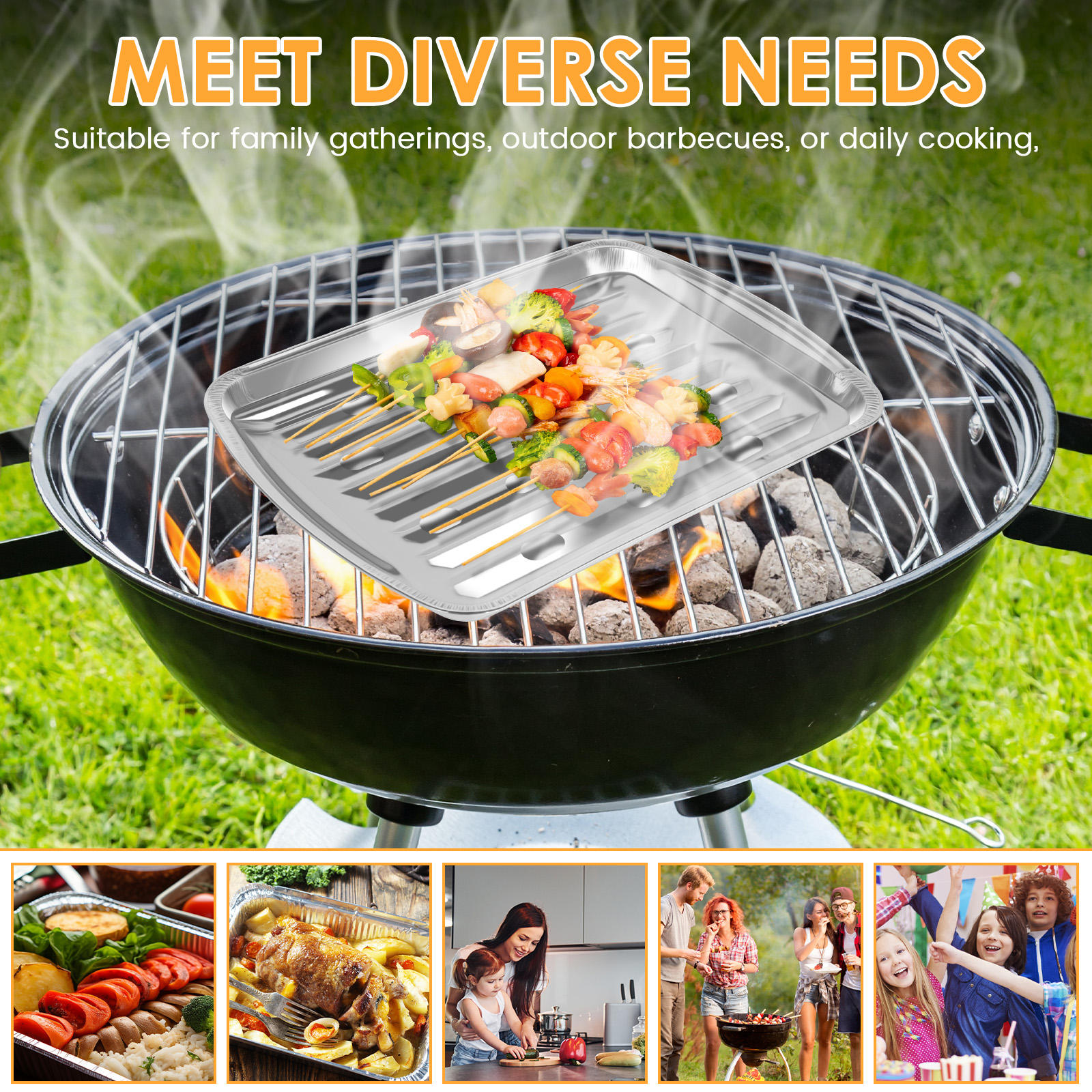 Aluminum Foil Trays Non-Stick  - Kitchen Baking Tray ulasan dan harga