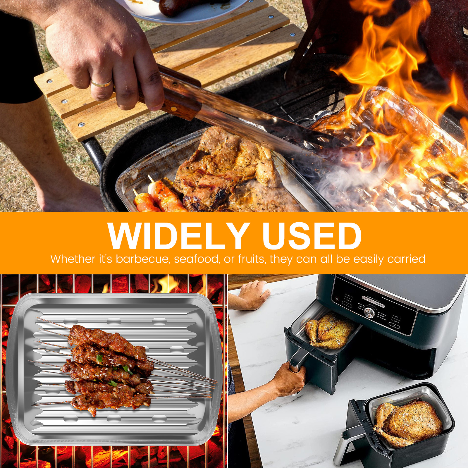 Aluminum Foil Trays Non-Stick  - Kitchen Baking Tray ulasan dan harga