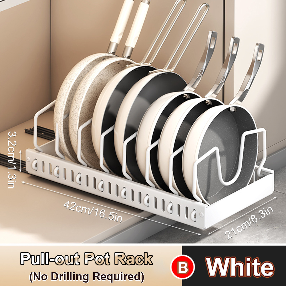 Pull out Pots and Pans Organiz - Kitchen Baking Pan Organizer ulasan dan harga