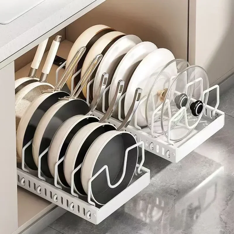 Pull out Pots and Pans Organiz - Kitchen Baking Pan Organizer ulasan dan harga
