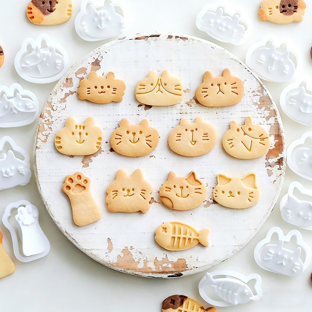 Cute Kitten DIY Stamp Cookie C - Kitchen Equipment For Baking ulasan dan harga