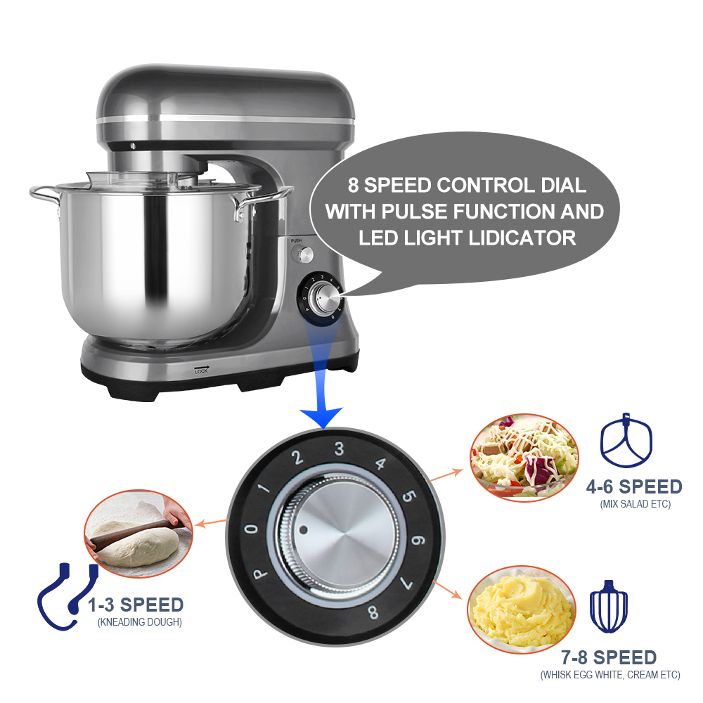 11L 2000W Large Powerful Elect - Kitchen Baking Mixer ulasan dan harga