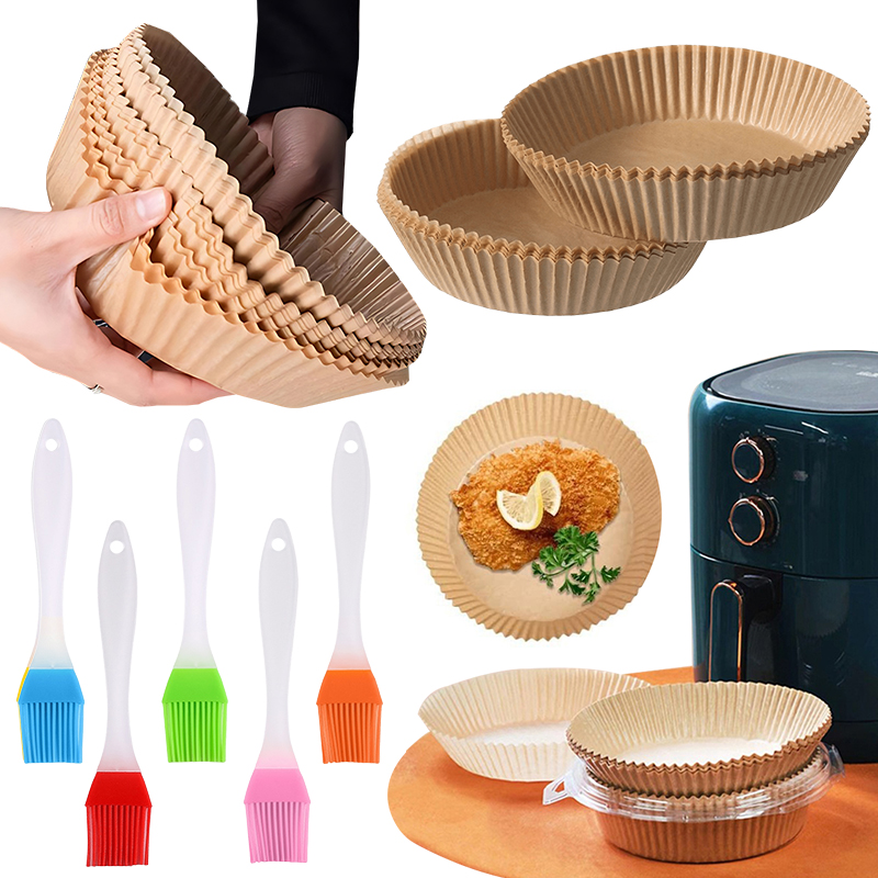 50/100PCS Air Fryer Paper Plat - Kitchen Baking Set ulasan dan harga