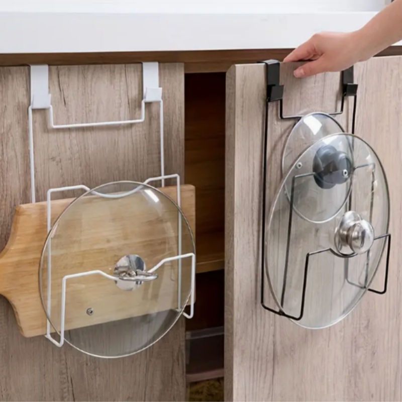 Hanging Pot Lid Rack for Cupbo - Kitchen Baking Pan Organizer ulasan dan harga