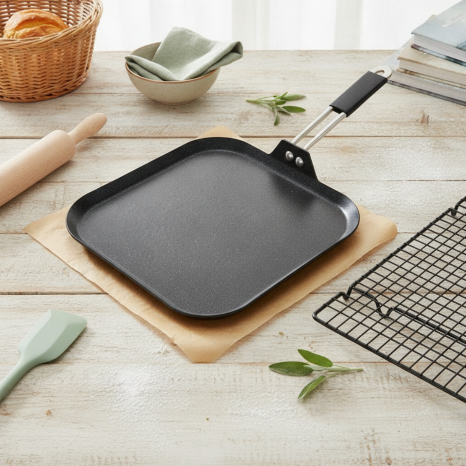 Baking Pan with Handle Versati - Kitchen Baking Tray ulasan dan harga
