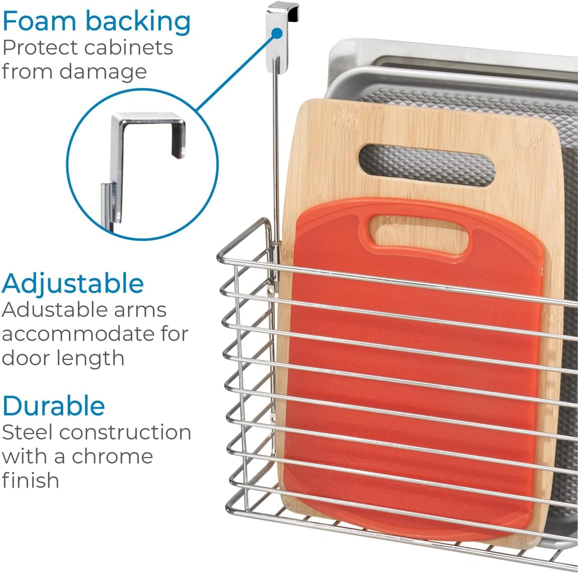Metal Over the Cabinet Kitchen - Kitchen Cabinet Baking Sheet Organizer ulasan dan harga