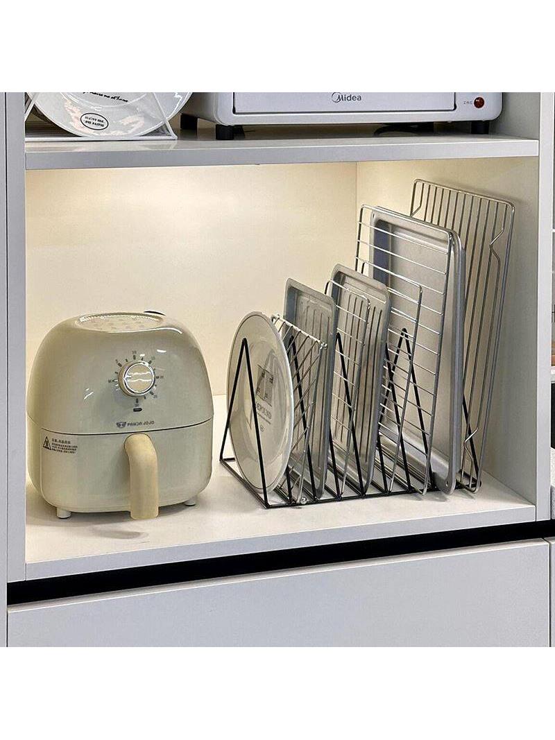Kitchen Storage Rack Iron Art  - Kitchen Baking Pan Organizer ulasan dan harga